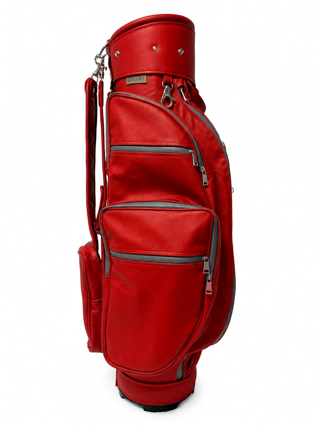 Bild von Zeller Rinderleder Cartbag rot/rot
